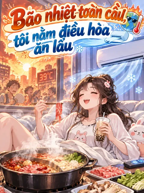 Bão nhiệt toàn cầu, tôi nằm điều hòa ăn lẩu